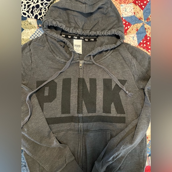 Vintage 90’s Victoria’s Secret grey polka dot hoodie